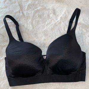 38DD Cacique black lightly lined balconette bra